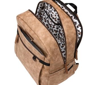 Beautiful Petunia pickle bottom brioche backpack